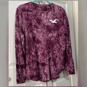 Plum Tie Dye Hollister Long Sleeve